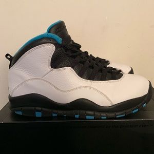 Air Jordan Retro 10  white/powder blue/black sz.9